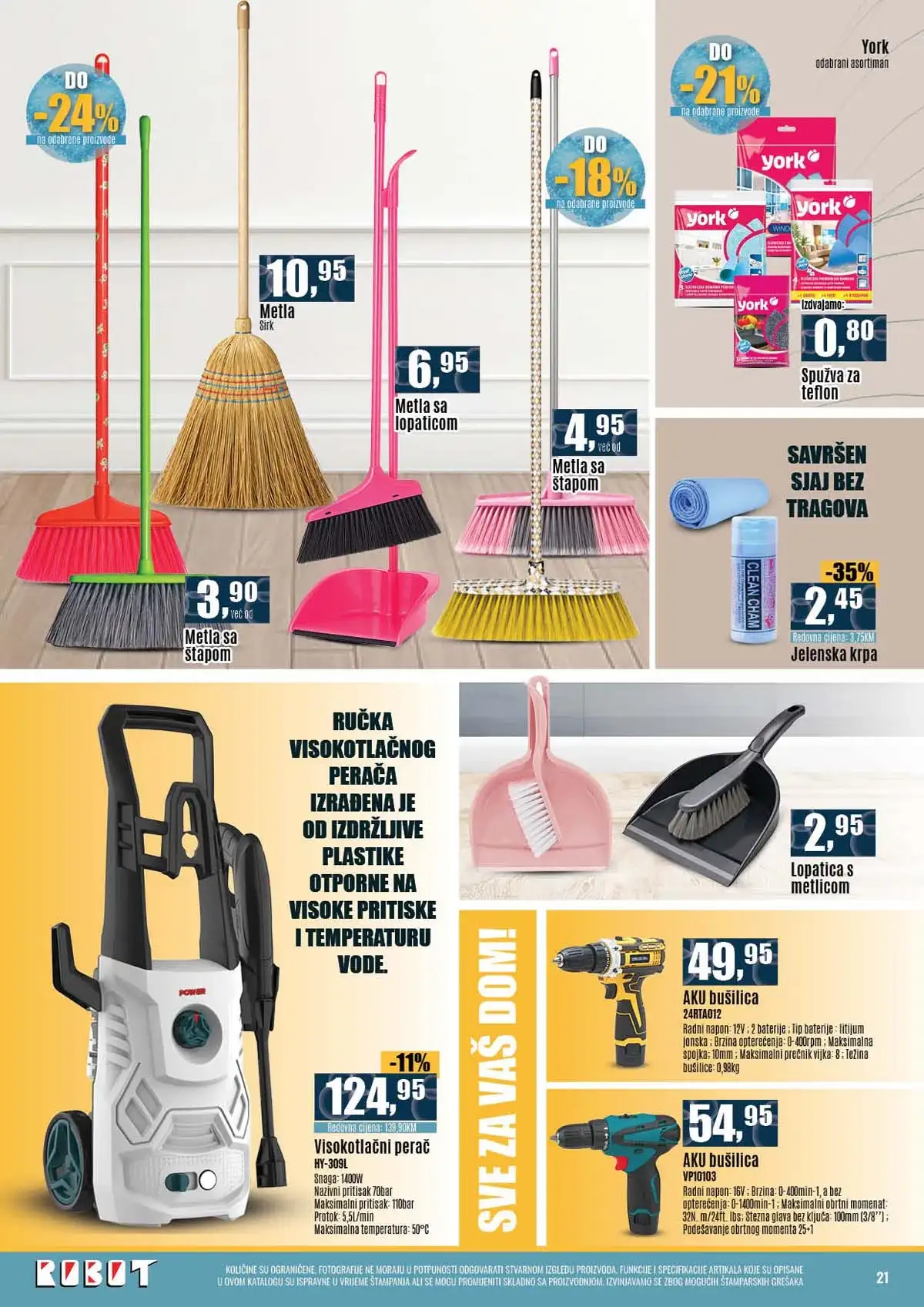Robot katalog sniženja do 42 posto sredstva za čišćenje april 2026 strana 21