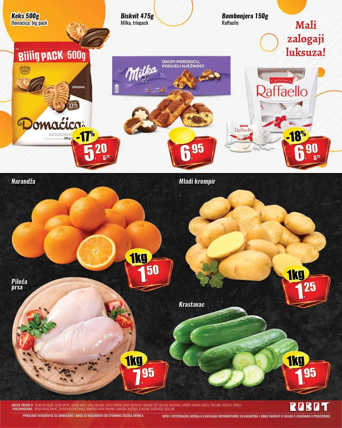 Robot katalog sniženja prehrana i piće strana 2 april 2026 akcija do 22 posto