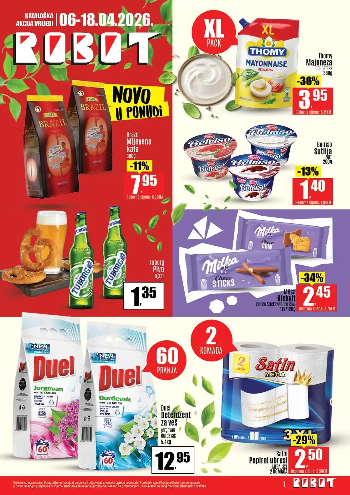 Robot katalog sniženja do 41 posto prehrambeni proizvodi april 2026 strana 1