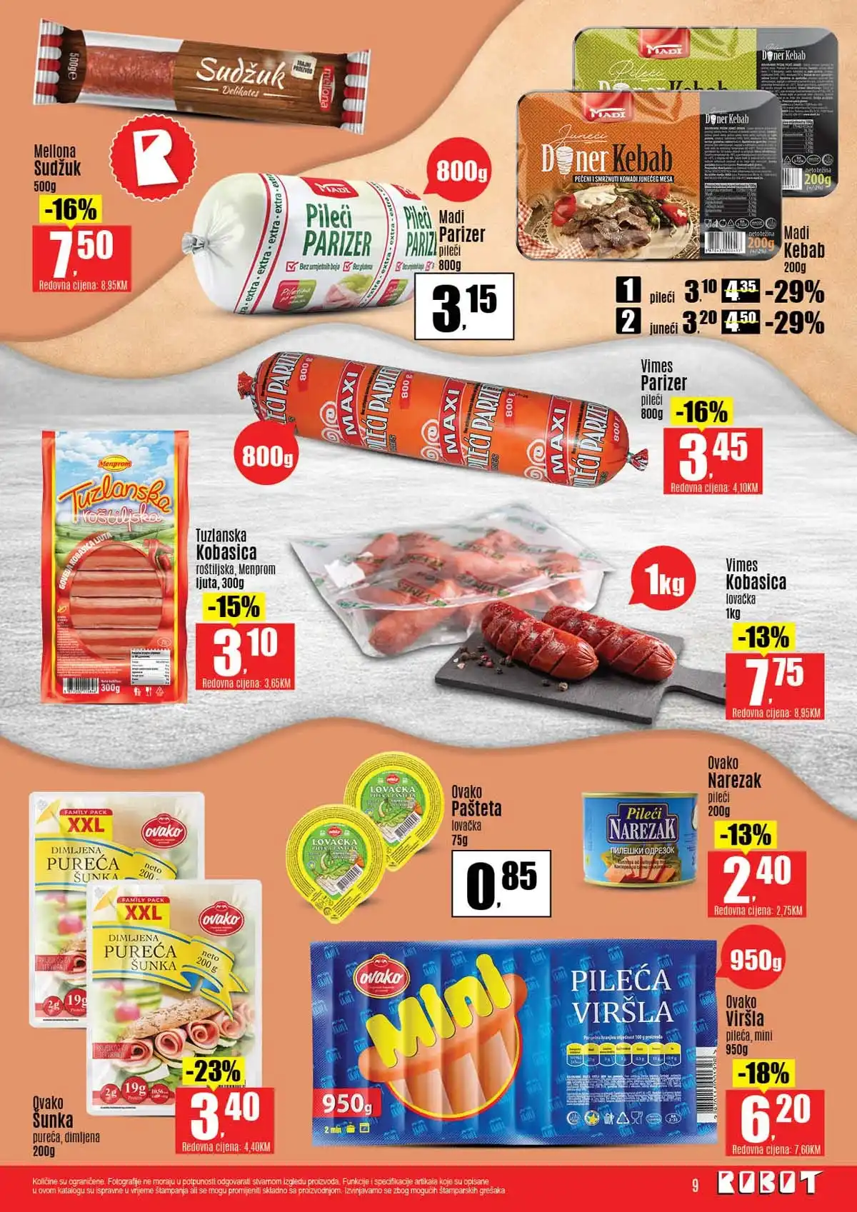 Robot katalog sniženja do 41 posto prehrambeni proizvodi april 2026 strana 9