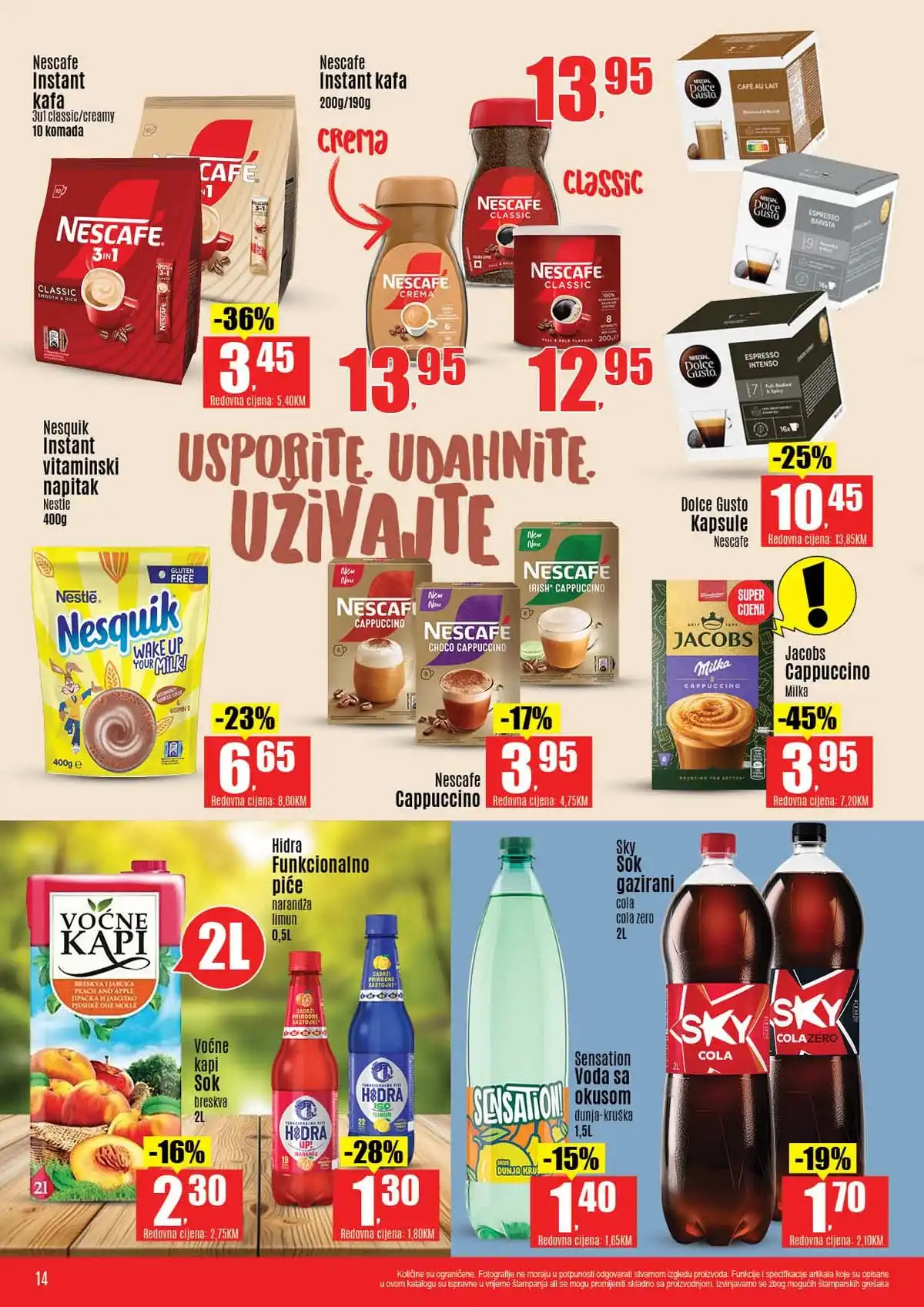 Robot katalog sniženja do 41 posto prehrambeni proizvodi april 2026 strana 14