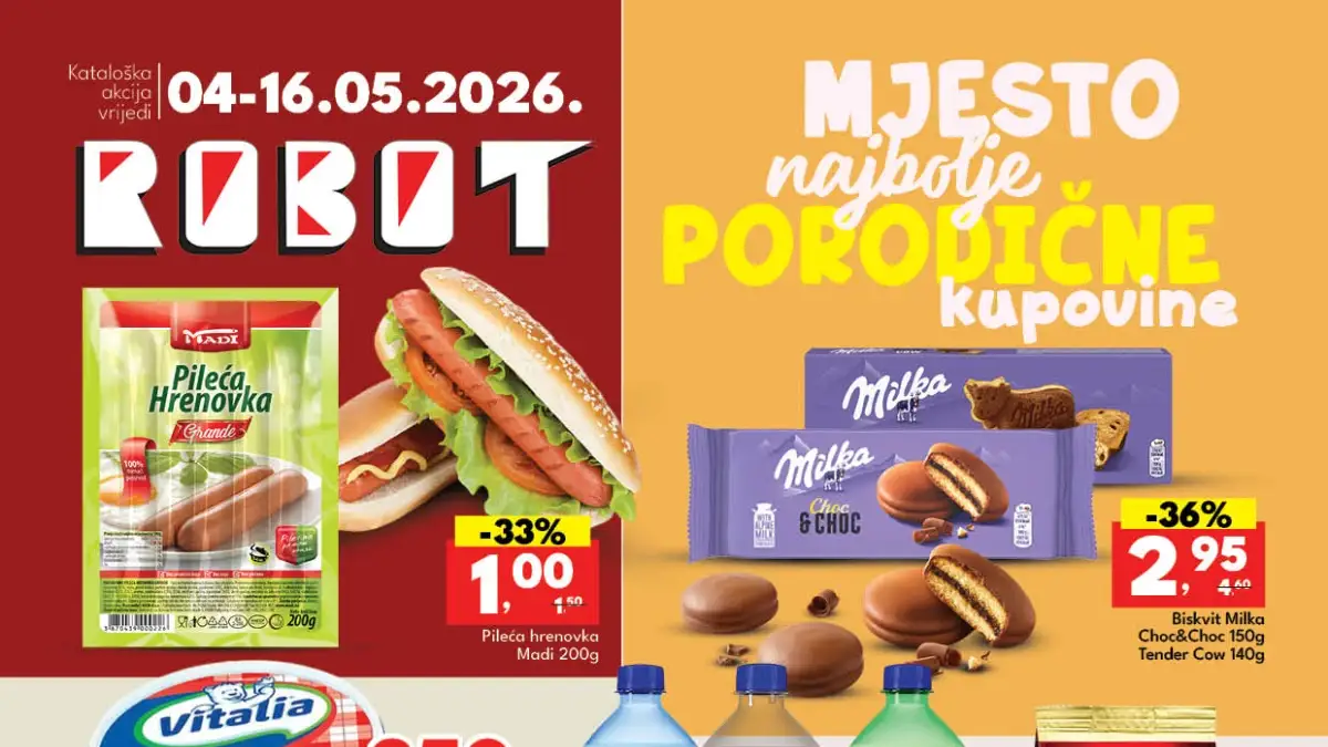 Robot katalog maj 2026 sniženja do 45 posto prehrana piće hemija akcija BiH