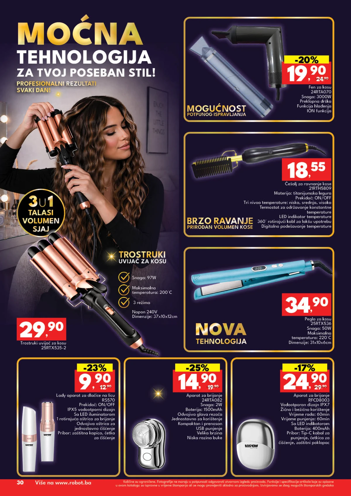 Robot katalog maj 2026 strana 30 sniženja prehrana piće hemija BiH
