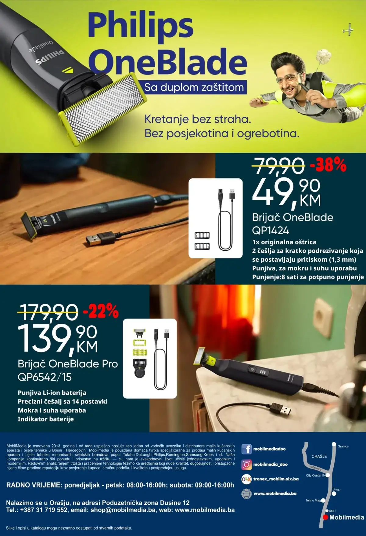 Mobilmedia akcija katalog aparati za kosu i bradu do 50% Remington Rowenta Philips strana 4