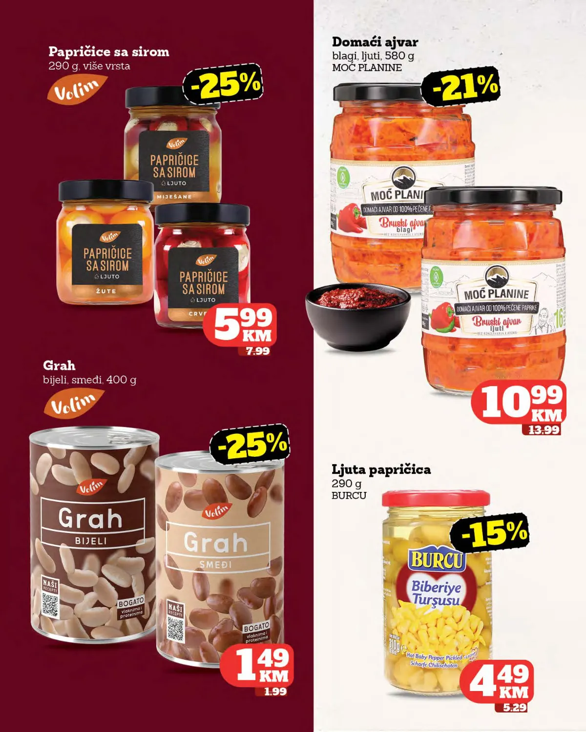 Tropic katalog – zimnica i konzervirani proizvodi Tropic katalog – papričice sa sirom, ajvar, grah i ljuta papričica