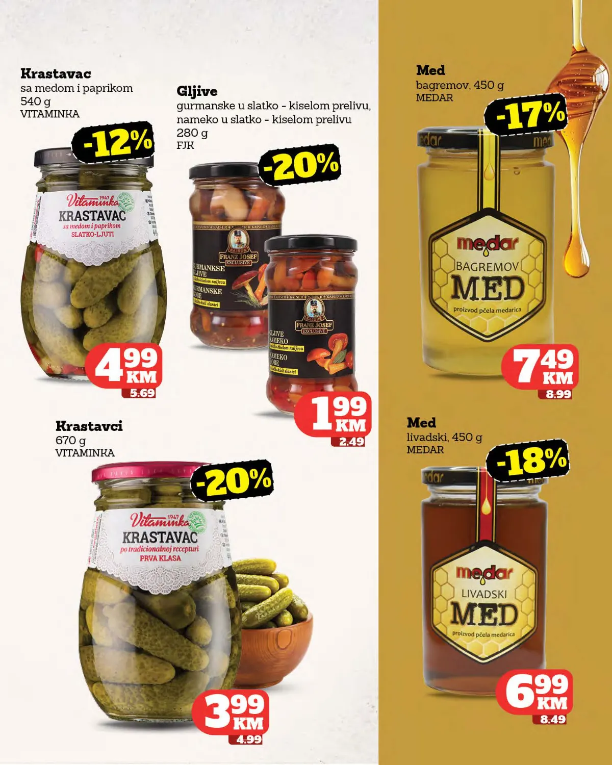 Tropic katalog – krastavci, gljive i med na akciji Tropic katalog – krastavci, gljive i med