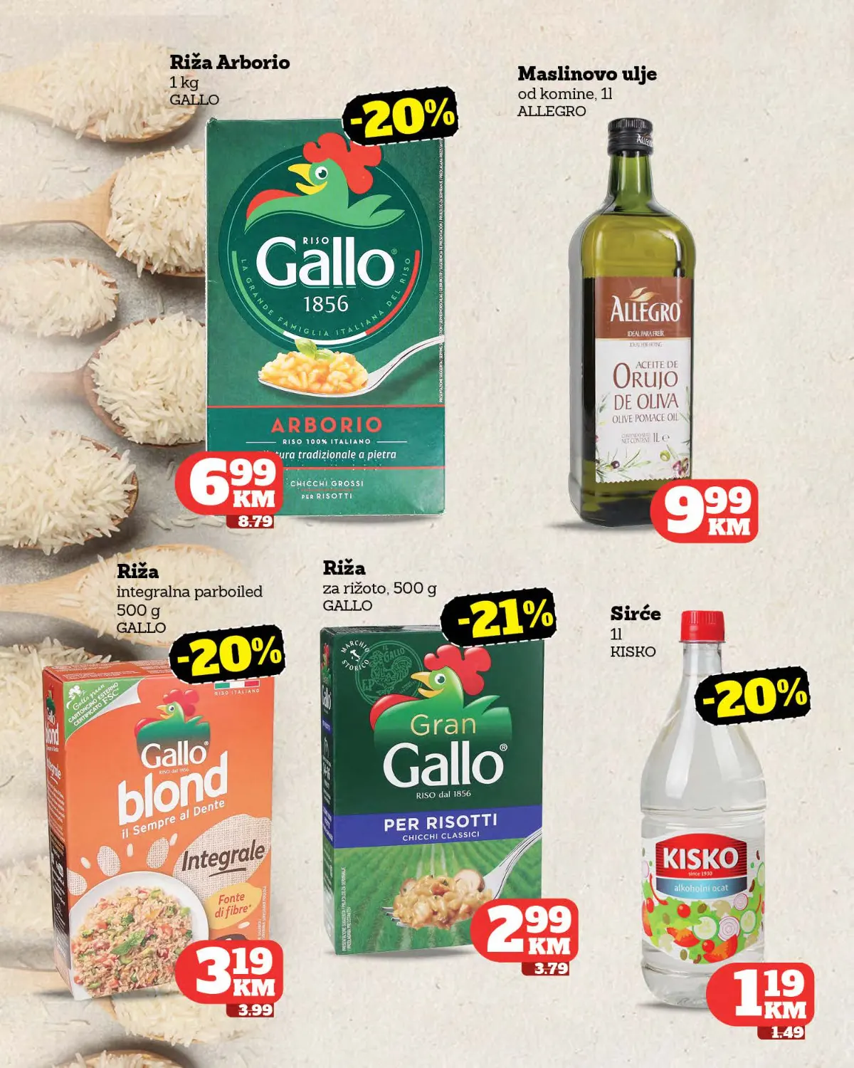 Tropic katalog – riža, ulje i sirće Tropic katalog – Gallo riža, maslinovo ulje i sirće