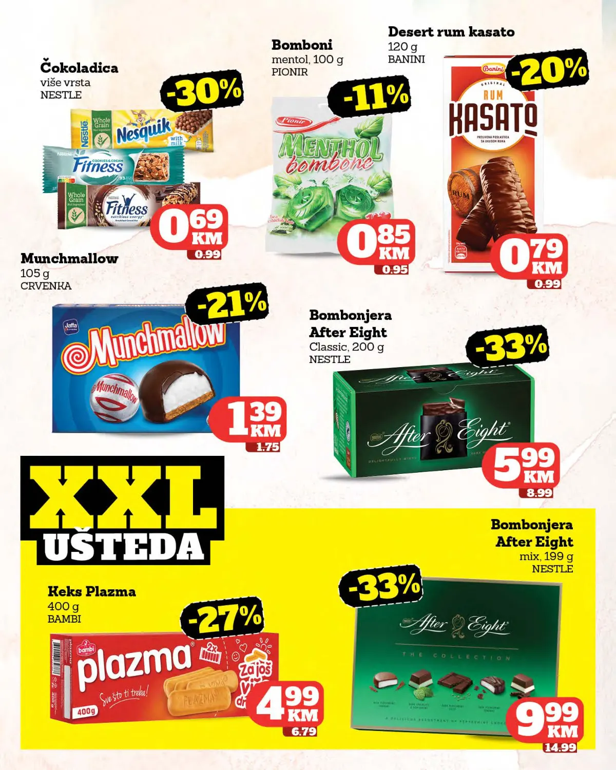 Tropic katalog – slatkiši i XXL uštede Tropic katalog – Nestlé čokoladice, bomboni, Kasato i After Eight