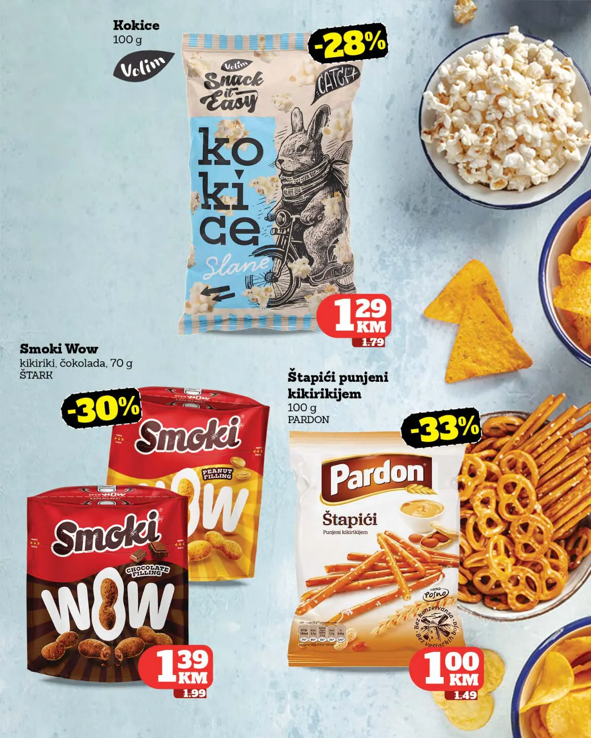 Tropic katalog – grickalice na akciji Tropic katalog – kokice, Smoki Wow i Pardon štapići