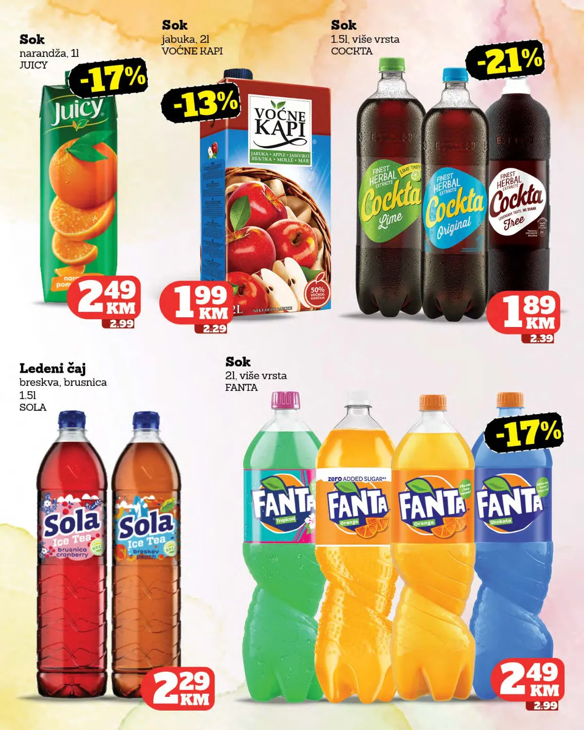 Tropic katalog – sokovi na akciji Tropic katalog – Juicy, Voćne kapi, Cockta, Sola i Fanta