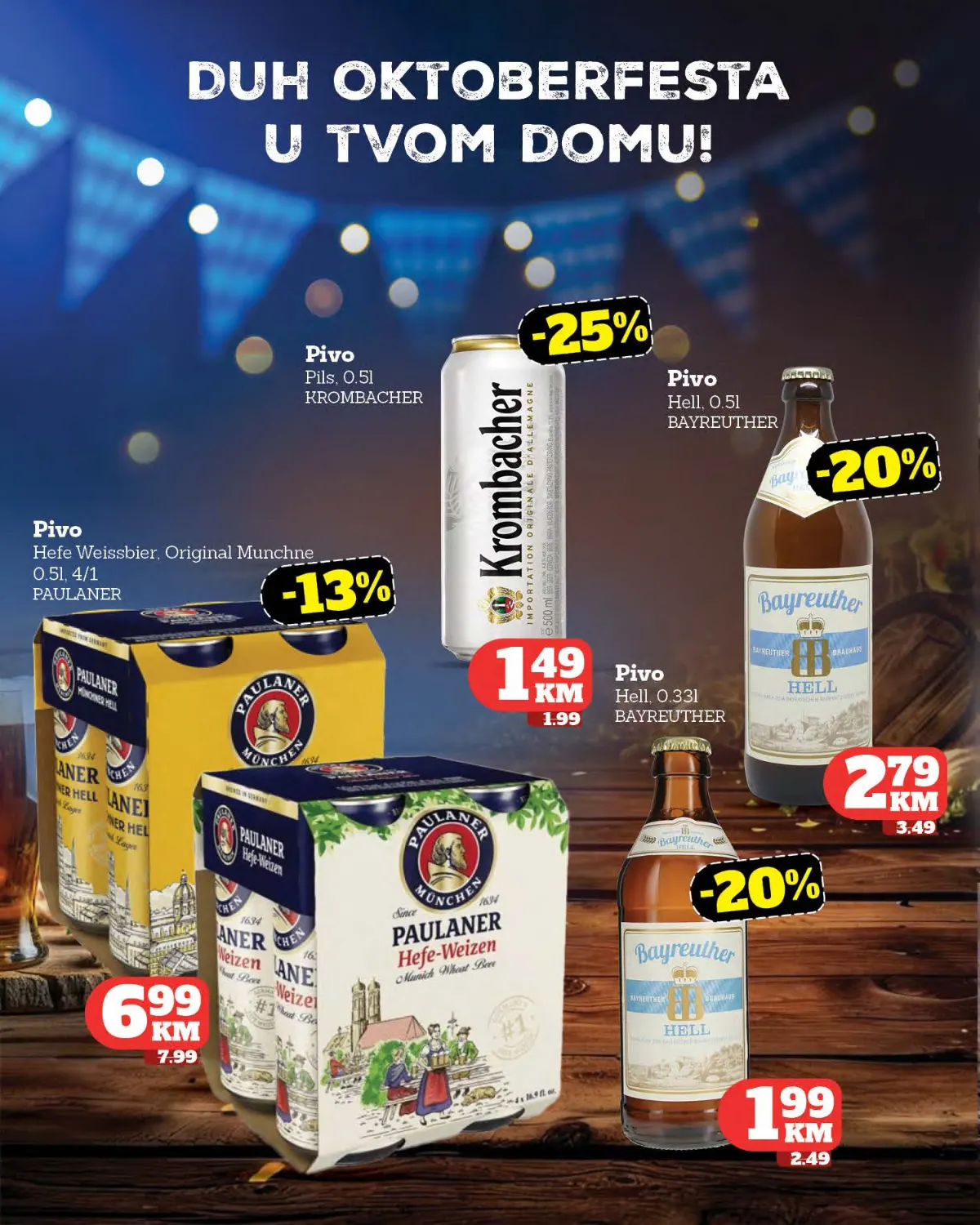Tropic katalog – Oktoberfest akcija na pivo Tropic katalog – Oktoberfest ponuda piva