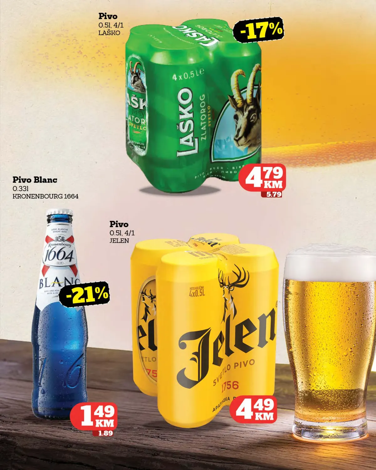 Tropic katalog – akcijske cijene piva Tropic katalog – Laško, Kronenbourg i Jelen pivo
