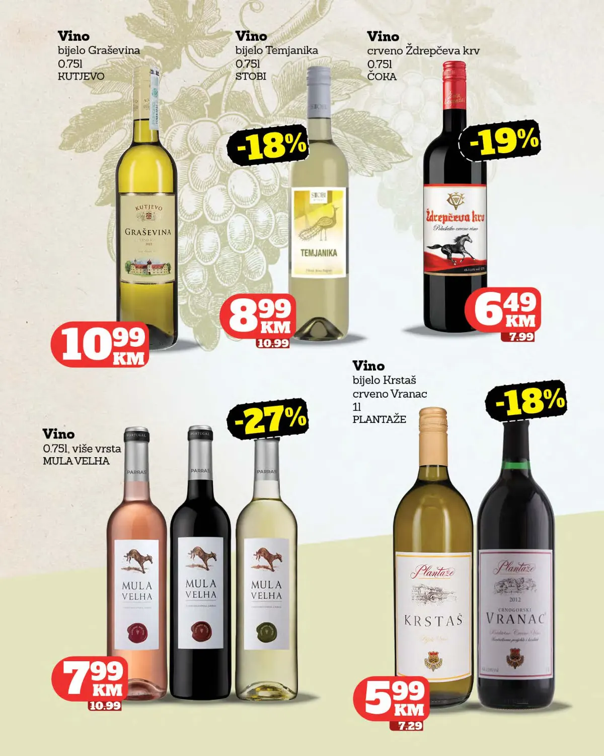 Tropic katalog – vina na akciji Tropic katalog – vina Graševina, Temjanika, Ždrepčeva krv, Mula Velha i Plantaže