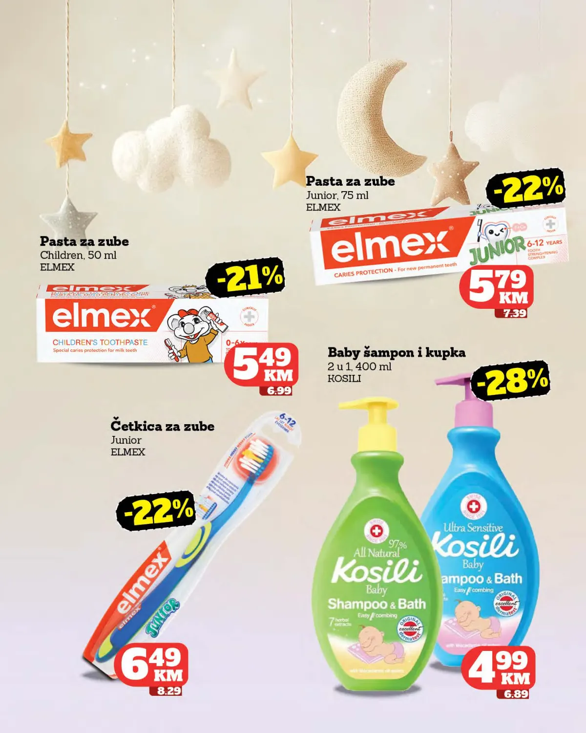 Tropic katalog – dječija higijena Tropic katalog – Elmex dječija pasta i četkica te Kosili baby proizvodi
