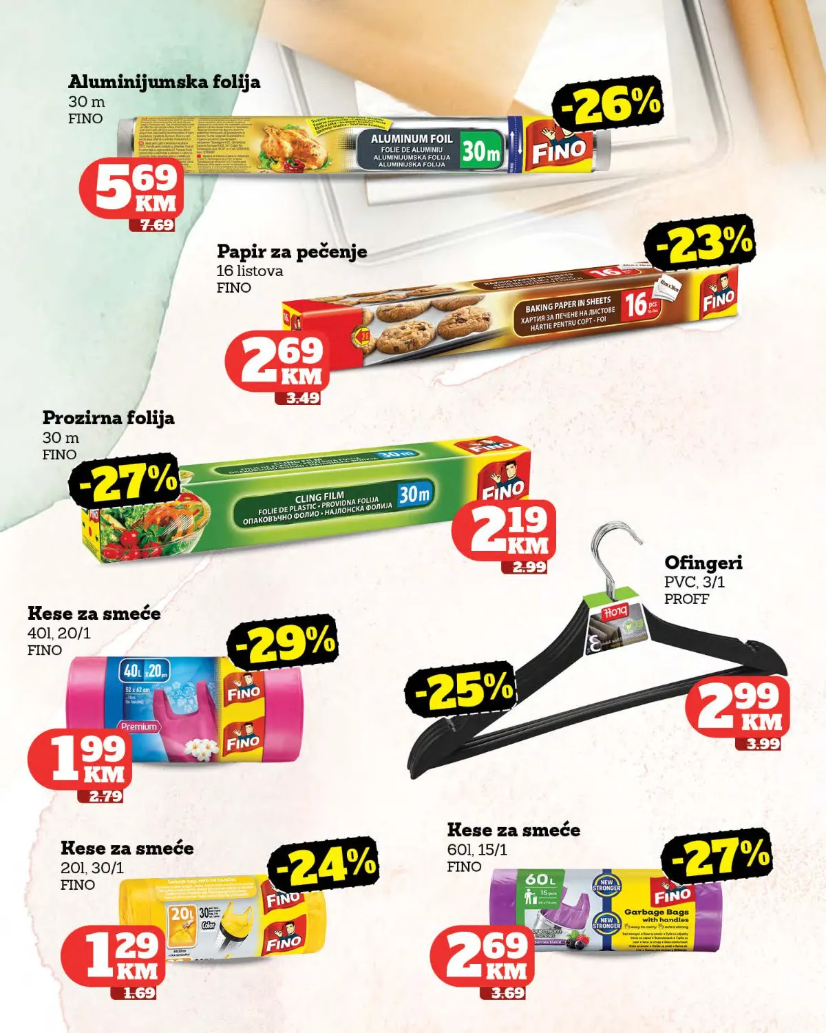 Tropic katalog – kućne potrepštine Tropic katalog – Fino folije, papir za pečenje, kese i ofingeri