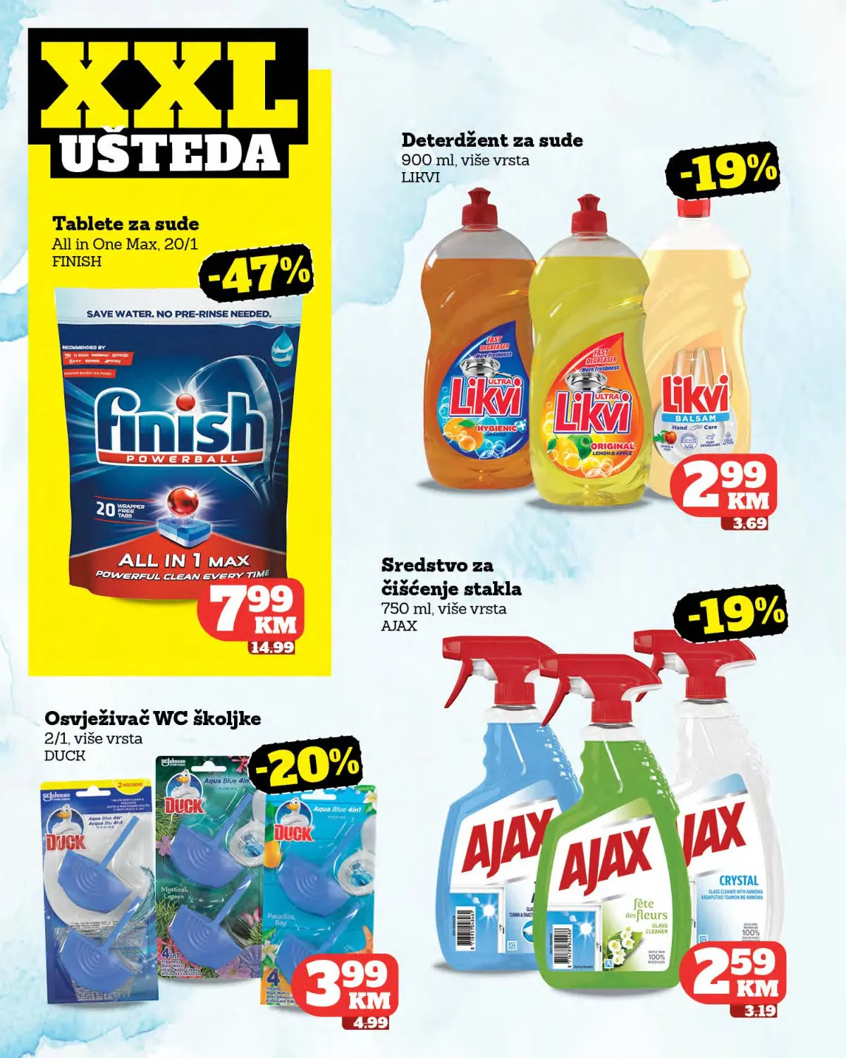 Tropic katalog – sredstva za čišćenje do 47% jeftinije Tropic katalog – Finish tablete, Likvi, Ajax i Duck