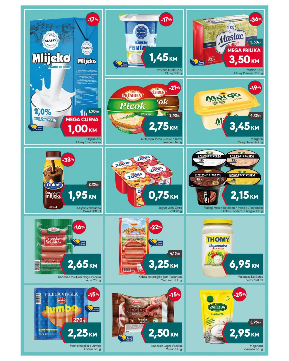 Mega Diskont katalog 05–18.10.2026. – mlijeko, sirevi, namazi i mliječni proizvodi